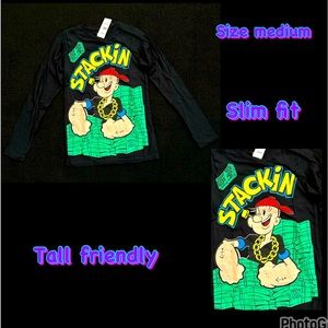 Men’s street wear long sleeve T shirt